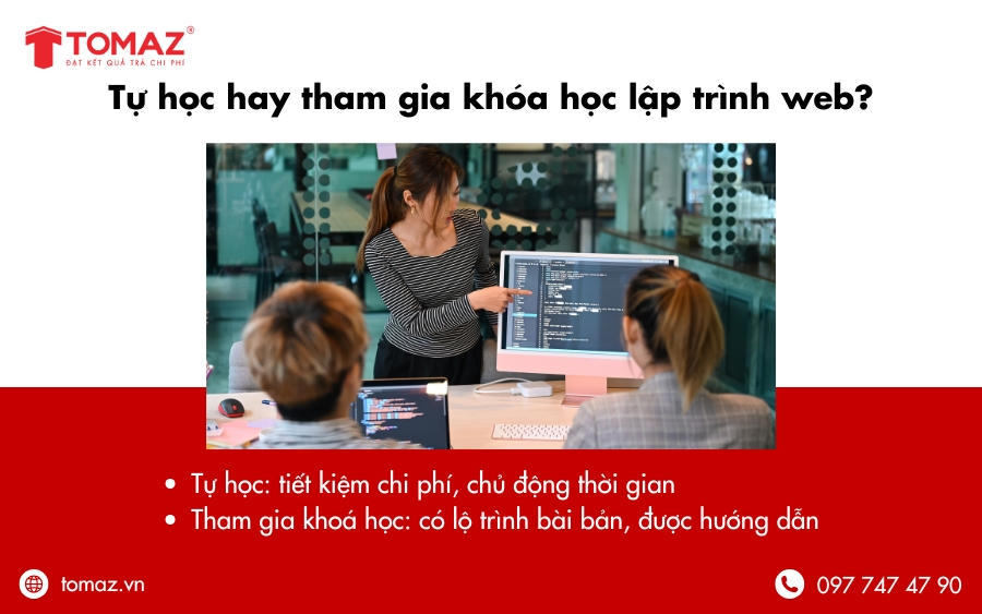 Tự học hay tham gia khóa học lập trình web?