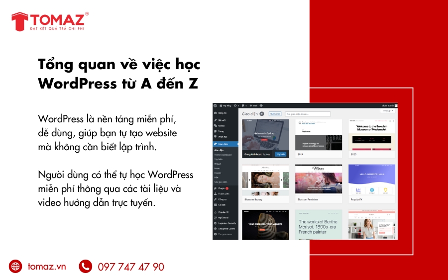 Tổng quan về việc học WordPress từ A đến Z