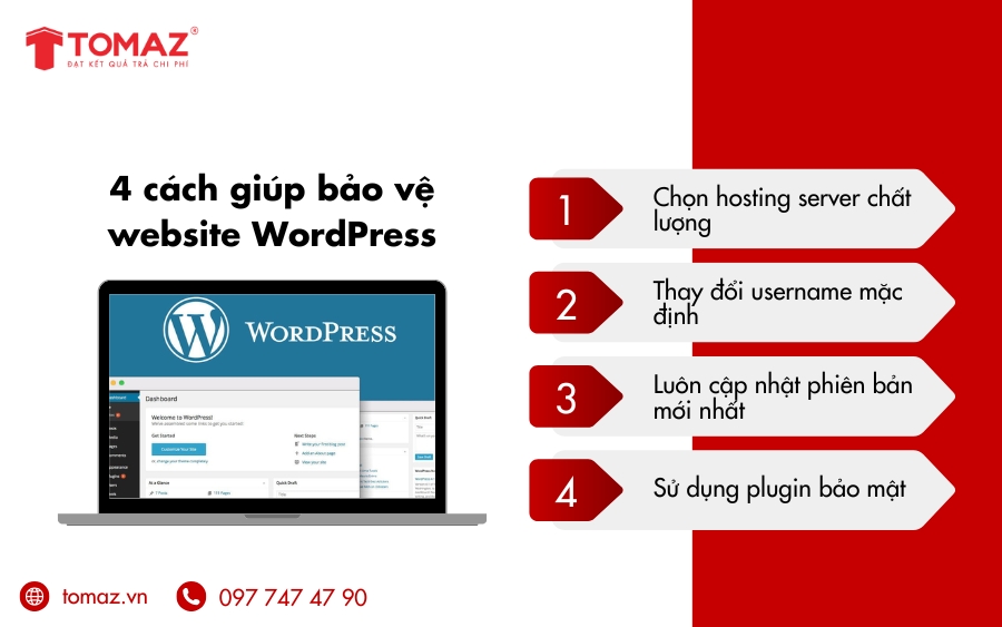 Bảo mật website WordPress hiệu quả