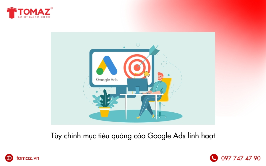 Lợi ích của Google AdWords - Tùy chỉnh mục tiêu quảng cáo linh hoạt