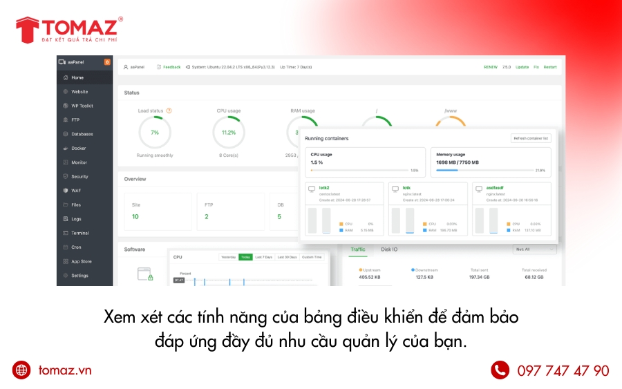 Tiêu chí quan trọng khi mua hosting chất lượng - Phần mềm quản lý điều khiển