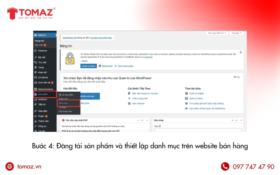 Các bước tạo web bán hàng bằng WooCommerce và WordPress - Bước 4