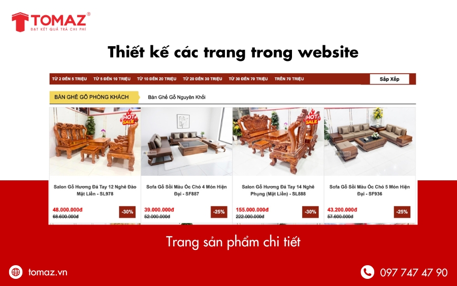 Thiết kế web Đà Nẵng - Trang sản phẩm chi tiết
