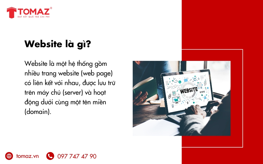 Website là một hệ thống gồm nhiều trang website