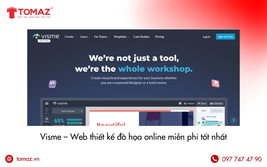 Web thiết kế đồ hoạ - Visme.co