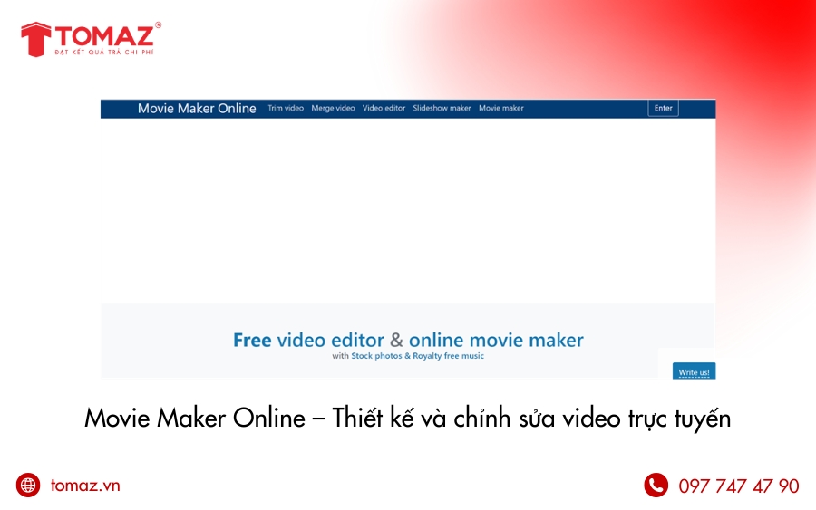 Web thiết kế đồ hoạ - Movie Maker Online