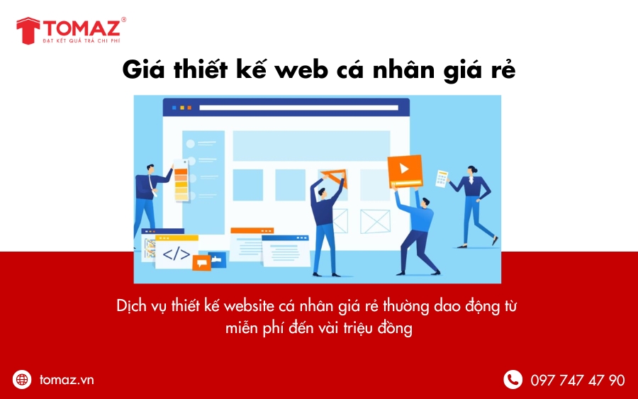 Giá thiết kế website cá nhân nổi tiếng giá rẻ