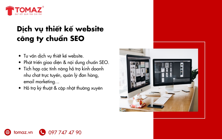 Dịch vụ thiết kế website công ty chuẩn SEO