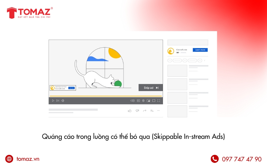 Quảng cáo trong luồng có thể bỏ qua (Skippable In-stream Ads)