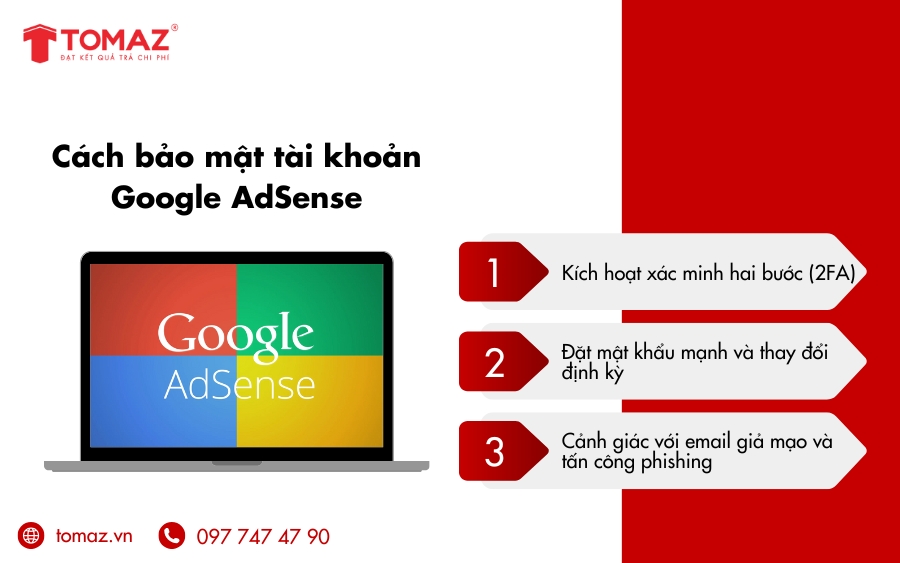 Cách bảo mật tài khoản khi đăng nhập Google AdSense