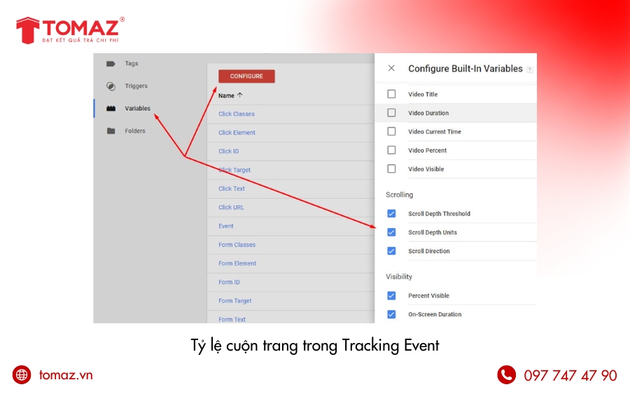 Theo dõi tỷ lệ cuộn trang với GTM