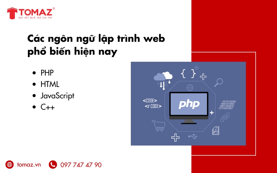 Các ngôn ngữ lập trình web phổ biến hiện nay