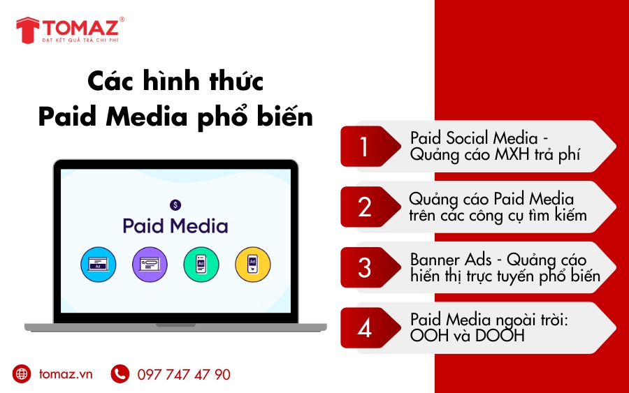 Các hình thức Paid Media phổ biến và hiệu quả nhất hiện nay