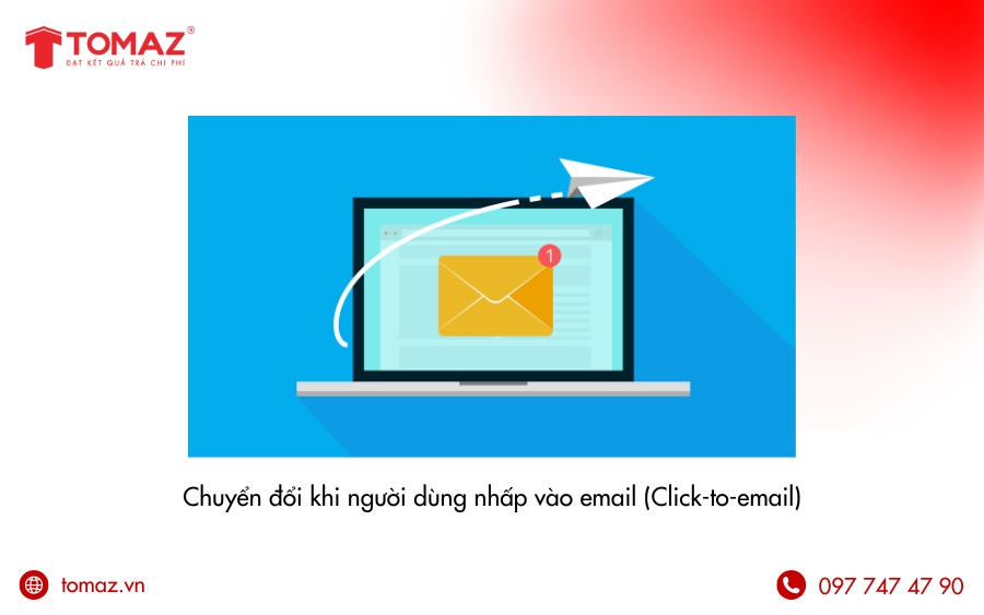 Các loại quảng cáo chuyển đổi Google Ads - Chuyển đổi khi người dùng nhấp vào email (Click-to-email)
