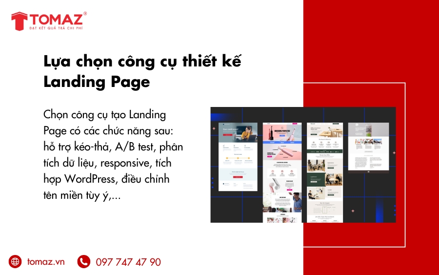 Lựa chọn công cụ thiết kế Landing Page phù hợp với nhu cầu