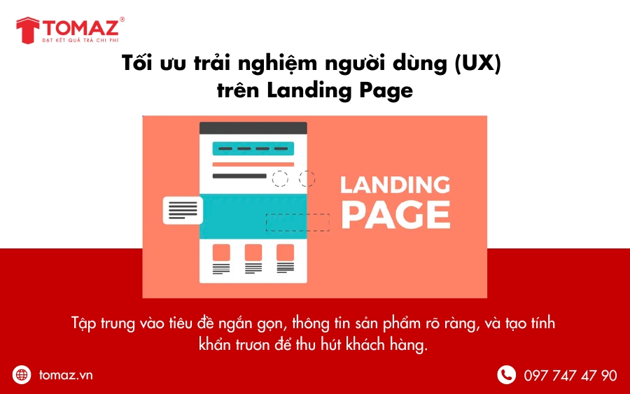 Tối ưu trải nghiệm người dùng (UX) trên Landing Page