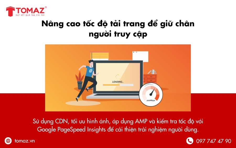 Nâng cao tốc độ tải trang để giữ chân người truy cập