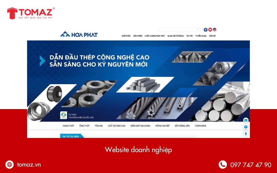 Phân loại các loại website theo quyền sở hữu - Website doanh nghiệp