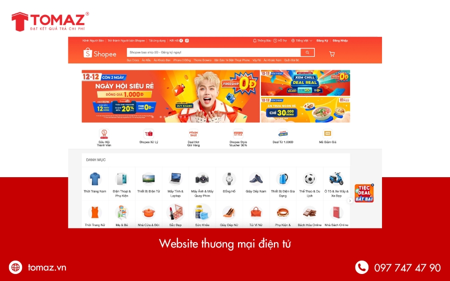 Phân loại các loại website theo chức năng - Website thương mại điện tử