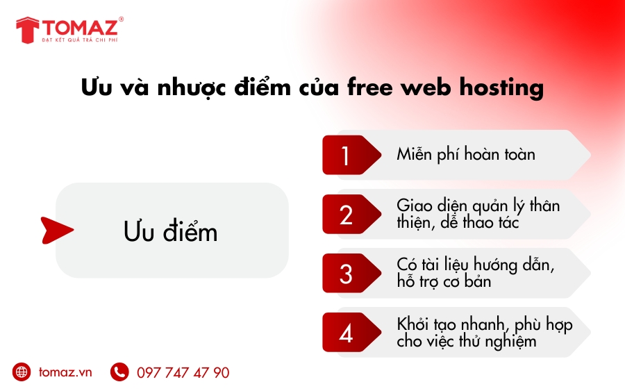 Ưu điểm nổi bật của free website hosting
