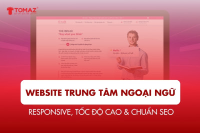 Thiết kế website trung tâm ngoại ngữ – responsive, tốc độ cao & chuẩn SEO