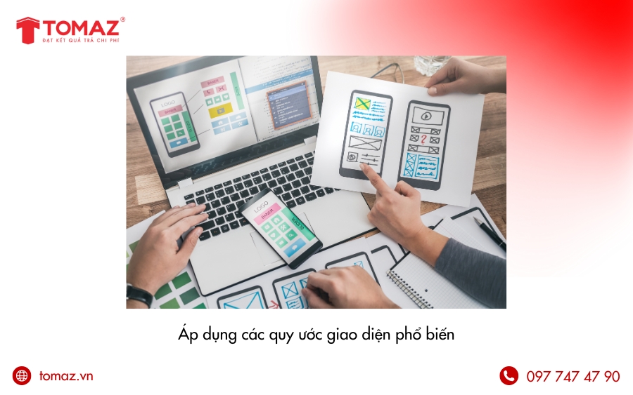 Nguyên tắc thiết kế website - Áp dụng các quy ước giao diện phổ biến