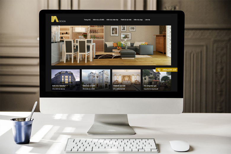 Tham khảo các mẫu thiết kế website kiến trúc đẹp