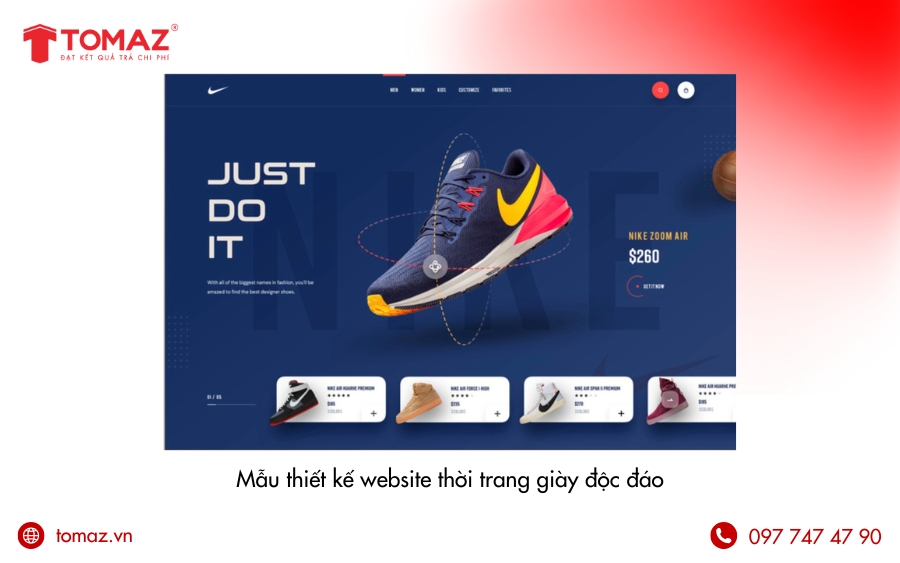 Mẫu thiết kế website thời trang độc đáo