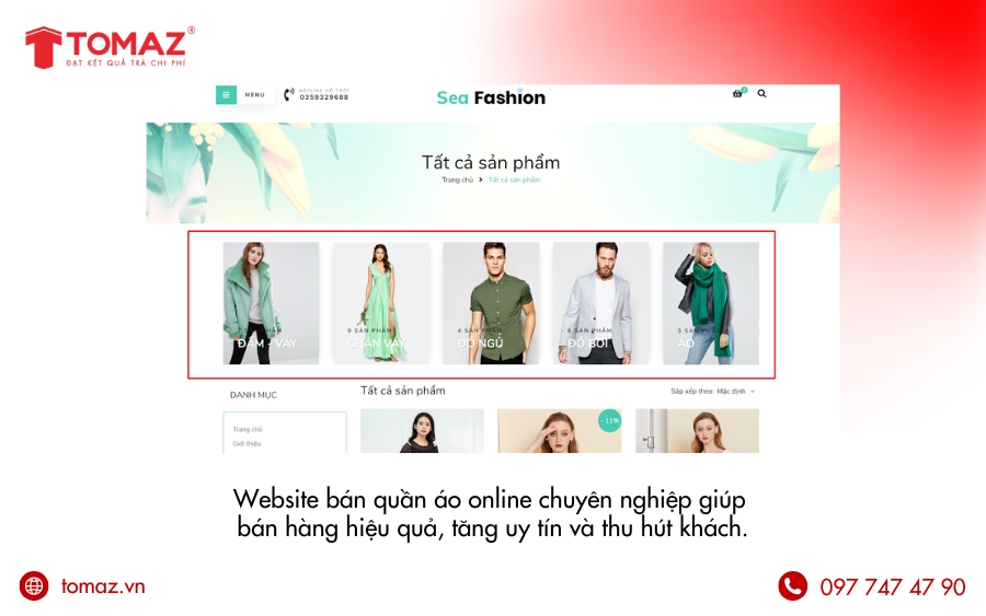 Lý do nên sở hữu website bán quần áo Online chuyên nghiệp