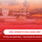 Thiết kế website nhà hàng chuyên nghiệp, hiện đại đáp ứng mọi yêu cầu