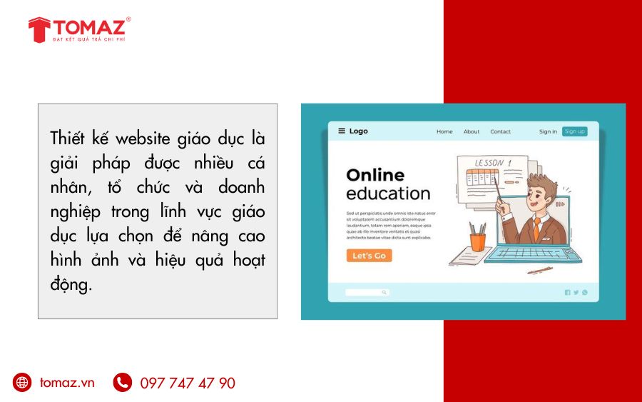 Thiết kế website giáo dục là giải pháp để nâng cao hình ảnh và hiệu quả hoạt động.