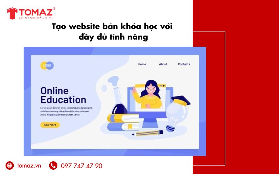 Tạo website bán khóa học online tích hợp hơn 200+ tính năng