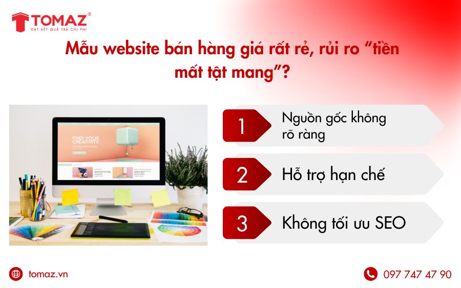 Web giá rẻ, hậu quả đắt – Cẩn trọng với mẫu web bán hàng kém chất lượng, dễ lỗi, không chuẩn SEO