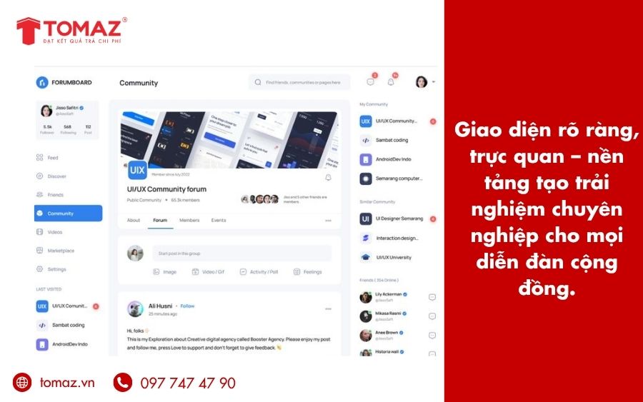 Giao diện rõ ràng, thẩm mỹ – chìa khóa giữ chân người dùng và thể hiện đúng cá tính ngành nghề