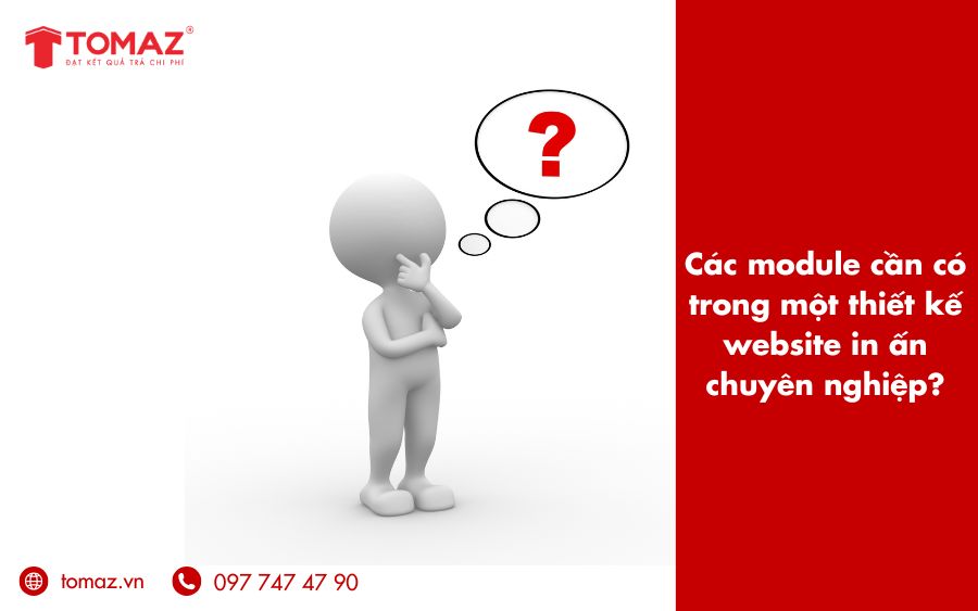 Các module cần có trong một thiết kế website in ấn chuyên nghiệp