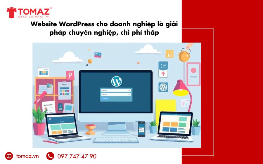 Website doanh nghiệp dễ thiết kế – giao diện chuẩn thương hiệu với WordPress