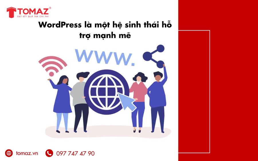 Hệ sinh thái toàn cầu với cộng đồng hỗ trợ nhiệt tình qua tài liệu, diễn đàn và hướng dẫn chi tiết
