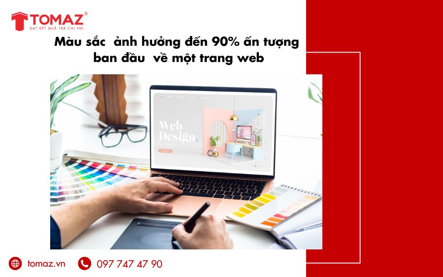 Màu sắc trong thiết kế website tạo ấn tượng đầu tiên và truyền tải thông điệp thương hiệu chỉ trong vài giây
