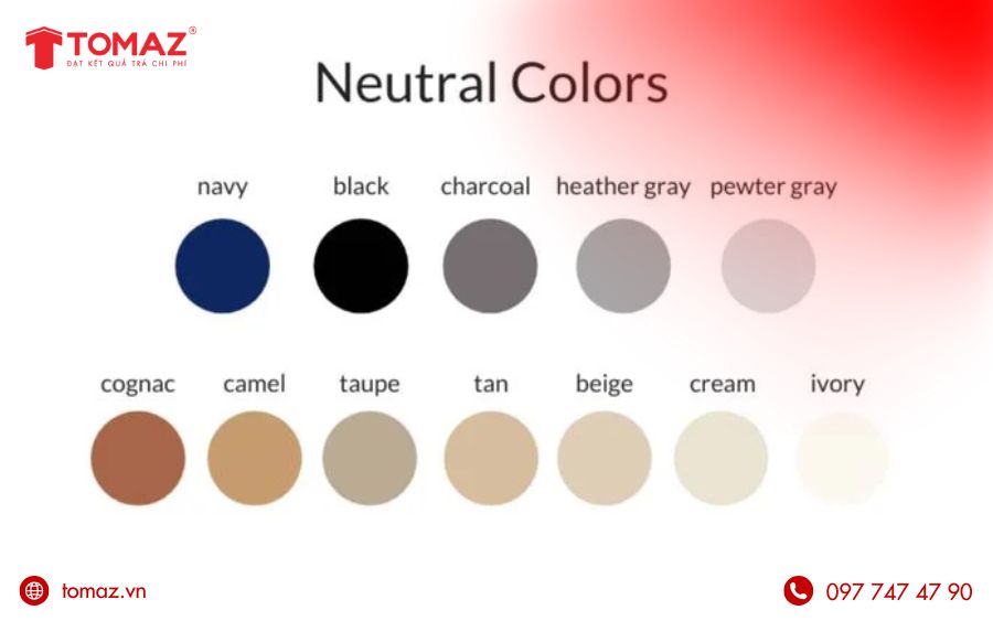 Bảng màu Neutral