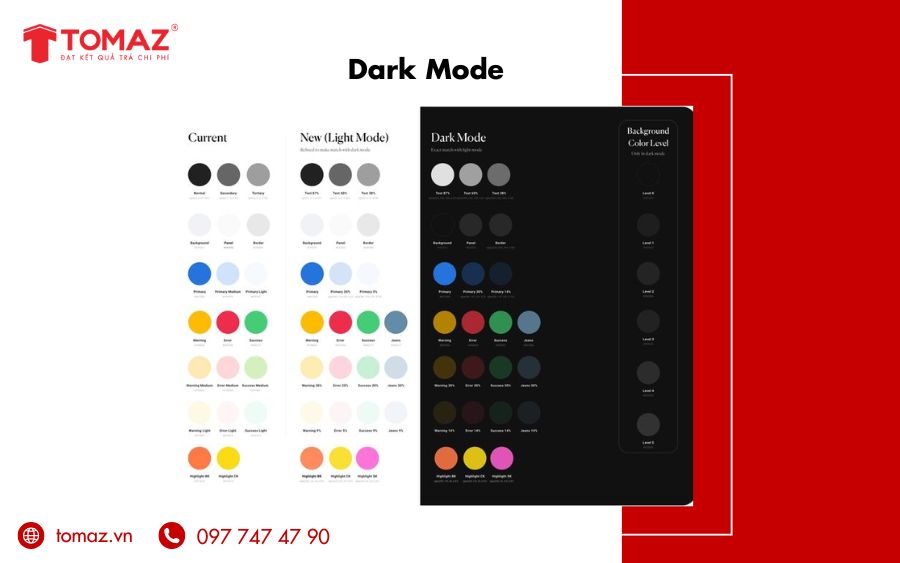 Ý nghĩa màu sắc trong thiết kế website với Dark Mode là cải thiện trải nghiệm người dùng, đặc biệt vào ban đêm hoặc trong không gian thiếu sáng