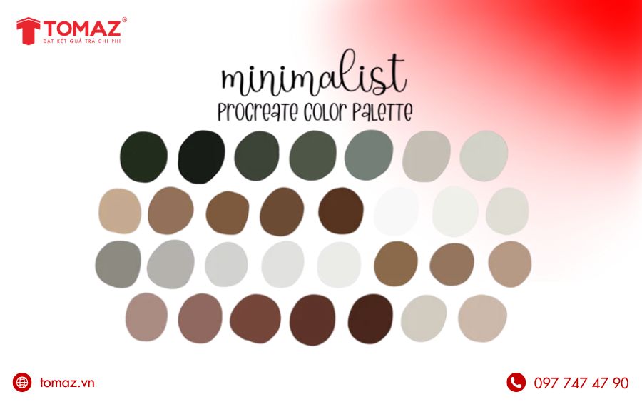 Bảng màu Minimalist