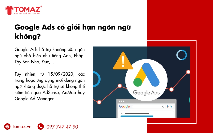 Google Ads có giới hạn ngôn ngữ không?