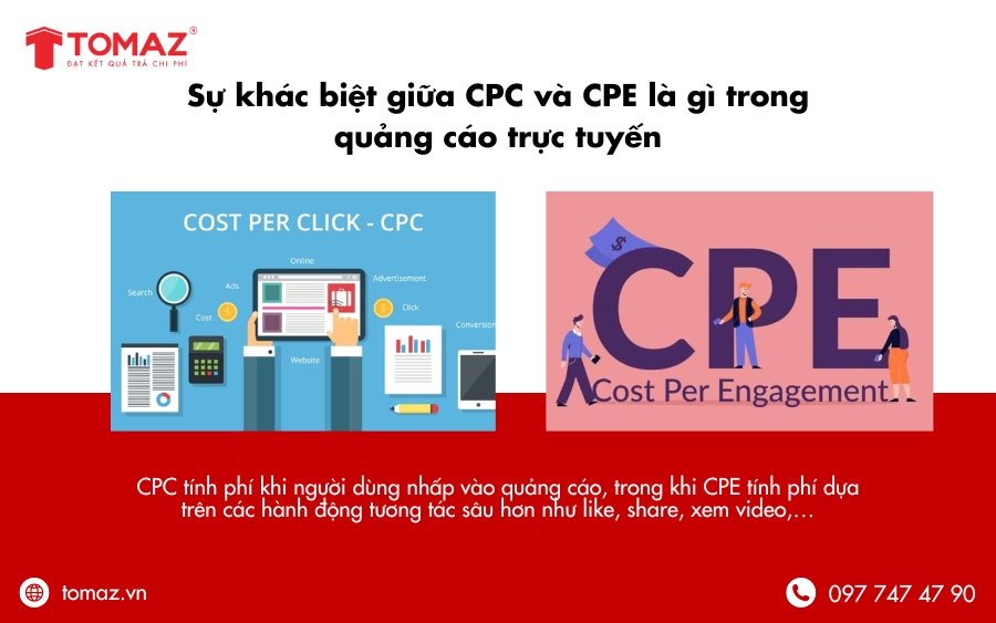 Sự khác biệt giữa CPC và CPE là gì trong quảng cáo trực tuyến