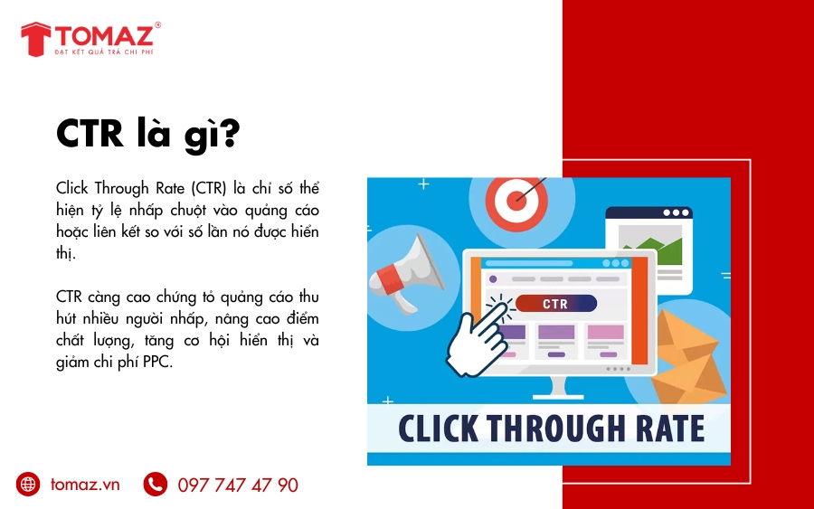 CTR là gì - Click Through Rate là chỉ số thể hiện tỷ lệ nhấp chuột 
