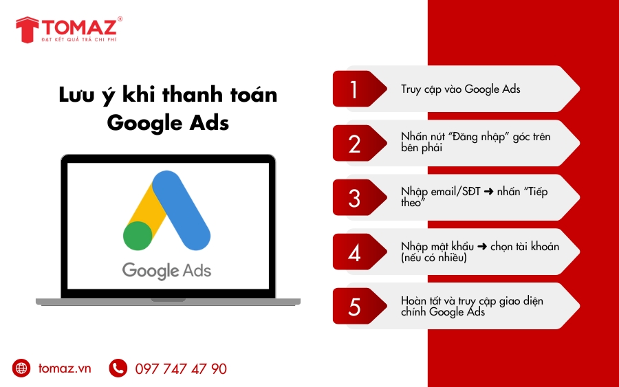 Hướng dẫn đăng nhập Google Ads