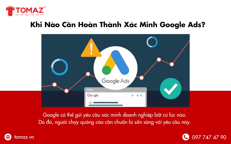 Khi nào cần hoàn thành xác minh danh tính tài khoản Google Ads