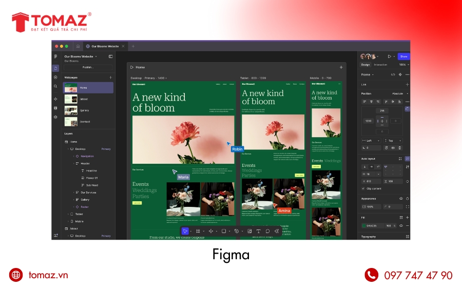 Phần mềm thiết kế web - Figma