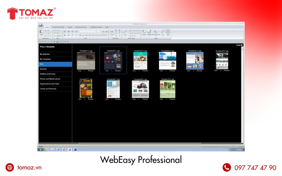 Phần mềm thiết kế web - WebEasy Professional