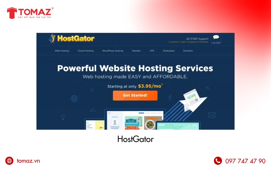 Phần mềm thiết kế web - HostGator