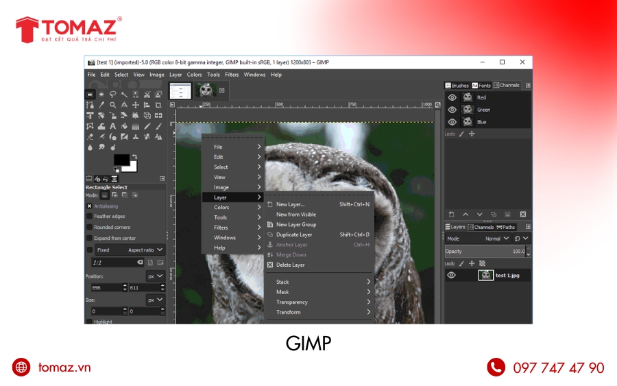 Phần mềm thiết kế web - GIMP